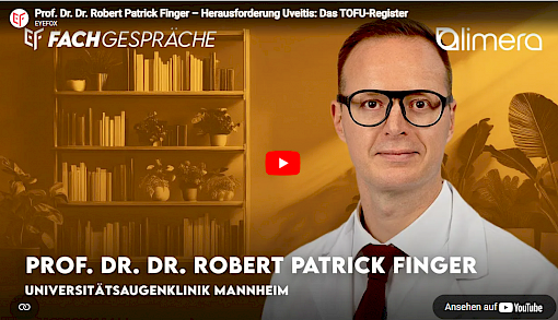 Screenshot vom Interview Video, Robert Finger ist zu sehen